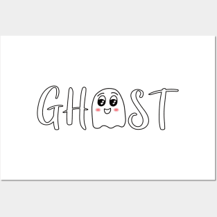 Ghost Lettering Word Cute Posters and Art